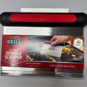 Red and Black Griddle Scraper